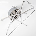 Miniatyrbilde 6 av 7: 35W LED-taklampe, buet design, 5 innebygde lysdioder, 3500LM for stue/soverom yellow
