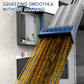 Miniatyrbillede 10 af 11: Roterbart hoved bredt fladt moppe Arbejdsbesparende rengøringsmoppe til hjem i stuen Blue 2 mop pads