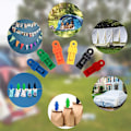 Miniatyrbillede 5 af 5: Multifunktionel teltklemme i plast, teltklemme, presenningklemme