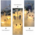 Miniatyrbillede 3 af 5: Påskehare lyskæde påske LED lys udendørs have