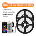 Miniatyrbillede 3 af 10: 12M - 44-Tast Musik LED-Strips - APP-styring - Musikstyringsboks MultiColo multicolor 12m 44key music led strip 18LED/m