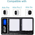 Miniatyrbilde 1 av 5: Dobbel batterilader for Arlo Pro-batteri Arlo Pro 2-batteri Arlo Go-batteri, LCD-batterilader