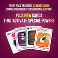 Pikkukuva 3 / 4: Exploding Kittens Party Pack, Exploding Kittens - Korttipeli aikuisille, teini-ikäisille ja lapsille - Hauska perhepeli - Venäläinen ruletti -korttipeli-FA-