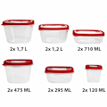 Miniatyrbild 2 av 4: Storpack Matlådor - 12 st - 6 Storlekar transparent 940