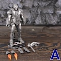 Pikkukuva 1 / 4: Zd Toys Marvel Iron Man Mk1 Mk2 Mk3 Mk4 Mk5 Mk6 Mk7 Mk42 Mk43 7\" Elokuva Actionfigur Iron-man Mark 1 2 3 4 5 6 7 42 43 Legends C WM-MK1 A - Loose