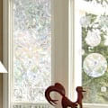 Pikkukuva 4 / 5: Iridescent 3D-fönsterfilm Sekretess Statisk glasdekor