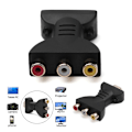 Pikkukuva 1 / 5: AV Digital Signal 1080p HDMI till VGA-adapter HDMI till AV RCA Vide Black
