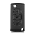 Pikkukuva 2 / 5: 3-nappiset CE0523 Autonavaihtoavaimen Kotelo PEUGEOT HU83 Musta black one size