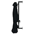 Miniatyrbillede 3 af 9: vidaXL Væghængt Parasol med Metalstang 300 cm Sort black 9750