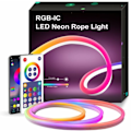 Miniatyrbilde 2 av 5: LED Neon Lysstripe 3m RGBIC Bluetooth LED Lysstripe med APP