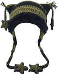 Kattmössa Beanie Mössor Stickad Mössa Tillbehör Virkade Mössor för Kvinnor-FA-