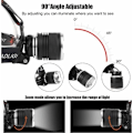 Miniatyrbilde 5 av 5: LED-hodelykt, 90 000 lumen superlys med 5 moduser og IPX6 vanntett USB-ladbare hodelykt, 90° justerbar, egnet for