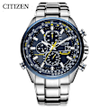 Miniatyrbild 3 av 5: CITIZEN Lyxig Ny Design Klocka för Män Rostfritt Stål Dubbel Display Quartz Armbandsur Vattentät Militär Sportklocka för Män