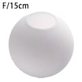 Miniatyrbilde 1 av 10: Matt Hvit Glass Lampe Skjerm Erstatning Rund Deksel 15cm One-size
