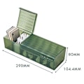 Miniatyrbilde 1 av 4: Kabeloppbevaringsboks Transparent plast datalinjeoppbevaringsbeholder for skrivebordskontor multifunksjonelt headset data lader Li G green