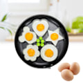 Miniatyrbillede 1 af 5: Rustfrit stål 5 stk Stegt æg Pandekage Omelet Form Silver