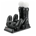Miniatyrbild 3 av 10: Playstation 4 PS4 MOVE Laddningsdocka Laddare Laddningsställ black 200