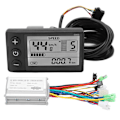Miniatyrbillede 2 af 8: 36V/48V 250W/350W 15A Børsteløs Motorstyring LCD866 Displaypanel Elektrisk Cykel Børsteløs Controller Kit 0.5