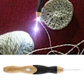 Miniatyrbillede 4 af 8: 9-i-1 USB Opladbar Oplyst Hæklenålssæt Håndvævningsværktøj (Håndtag med Silikon) 0.2