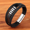 Miniatyrbild 1 av 5: Handgjort flätat armband i läder - Perfekt passform