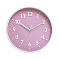 Miniatyrbillede 1 af 5: Moderne enkel vægur 8 tommer godterifarve lydløs til tidsklokker pynt til hjem soveværelse kollegieværelse stue dekoration rosa
