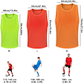 Miniatyrbillede 2 af 7: Fodboldtræningsvest, fodboldtræningsudstyr til børn og voksne red12 red12 XL