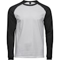 Pikkukuva 1 / 2: Tee Jays Miesten Pitkähihainen Baseball-T-paita L Valkoinen/Musta White/Black L White/Black