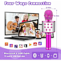 Miniatyrbild 5 av 5: Barnmikrofon, Karaoke-mikrofon för flickor 3-15 år, födelsedagspresenter för Android/iPhone/iPad/Sony/PC, leksaker för pojkar 3-12 år, holida