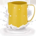 Miniatyrbild 4 av 5: CDQ Mjölkskummare i rostfritt stål Mjölkskummare för Cappuccino Café (Gul, 350 ml) Yellow 360ml