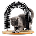 Pikkukuva 4 / 5: Kattbåge Självgrooming och massageleksak, Multifunktionell kattborste Kattklösleksak för katter Kattungar Interaktivt tillbehör