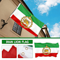 Miniatyrbillede 7 af 11: Persisk Iran Løve 90*150cm ærmeflag Persiske Iranske Flag Sha A One-size