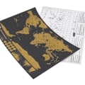 Pikkukuva 4 / 7: Raapikartta / Scratch Map / Maailmankartta - 82 x 59 cm gold 260