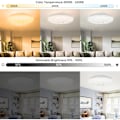 Miniatyrbilde 3 av 4: LED-takpanel - Fargeskiftende med fjernkontroll - Dimbar RGB-taklampe - 3000K-6500K nøytral hvit - IP20 vanntett taklampe