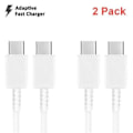 Miniatyrbilde 2 av 2: 2-pakning 1m Samsung S23/S22/S21/S20 USB-C til USB-C kabel black usb-c