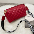 Miniatyrbillede 1 af 10: 2022 Lille Messenger Taske Trend Lingge Broderi - lager Red