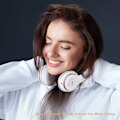 Miniatyrbild 5 av 5: Bluetooth-hörlurar Over Ear, med HD-mikrofon, FM, TF för PC