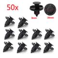 50 st/ set 8 mm hål plastnitar Fästelement Push Clips-FA-