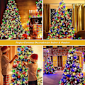 Miniatyrbilde 5 av 5: Juletrærlys, 400 LED-julelys med 8 lysmoduser & minnefunksjon, 2 meter x 16 lysstrenger med timerfunksjon & fjernkontroll Multicolored-400led
