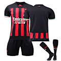 Miniatyrbillede 1 af 2: AC Milan Hjemmefodboldtrøje Træningsdragt 22/23 Ibrahimovic - Unummereret Unnumbered XL