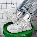 Miniatyrbillede 5 af 5: Herrsneakers Andas løbesko Mode Sportsko 3Azl119 Hvid White 40