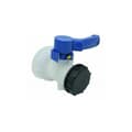 Ventil for IBC-tank 1000 liter 2\"/ 62 mm Integrert plast-XF5-