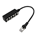 Miniatyrbilde 4 av 5: Rj45 Ethernet-kabelsplitter Nettverksadapter Ethernet-splitter 1 til 3 kabeladapter