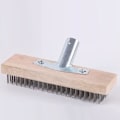 Miniatyrbild 1 av 5: Metallkvast 30 cm med grepp för träskaft, metallkvast