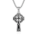 Pikkukuva 1 / 3: Vintage Celtic Knot Cross Titanium Steel Halsband