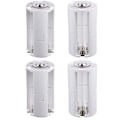 Miniatyrbilde 1 av 5: 4 stk 3x AA til D størrelse Cell Batteri Omvandler Switcher Adapter