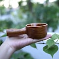 Pikkukuva 3 / 5: Trä Vatten Slev Japansk Stil Trä Slev för Vatten Bastu Trädgård Te