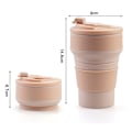 Miniatyrbild 3 av 5: Hopfällbar kaffekopp för resor Silikon hopfällbar mugg med-FA5-