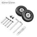 Pikkukuva 1 / 10: 2kpl Vaihda pyörät Matkalaukun pyörät 60MM*23MM-FA5- 60mm*23mm