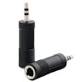 Pikkukuva 2 / 5: 3,5 mm:n uros - 6,5 mm:n naaras mikrofonimuunnin, 2 kpl