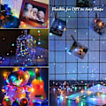 Miniatyrbild 4 av 5: Utomhus solcellslampor, [Set om 2] 2×12M 100 LED solcellslampor